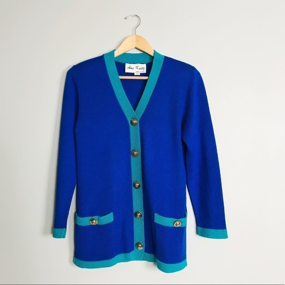 Ami Knits Women’s Cardigan Sweater sz 6